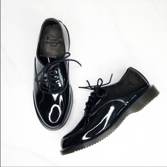 Dr. Martens | Shoes | Dr Martens Bennet Lace Lamper Patent Black Shoes 7 |  Poshmark